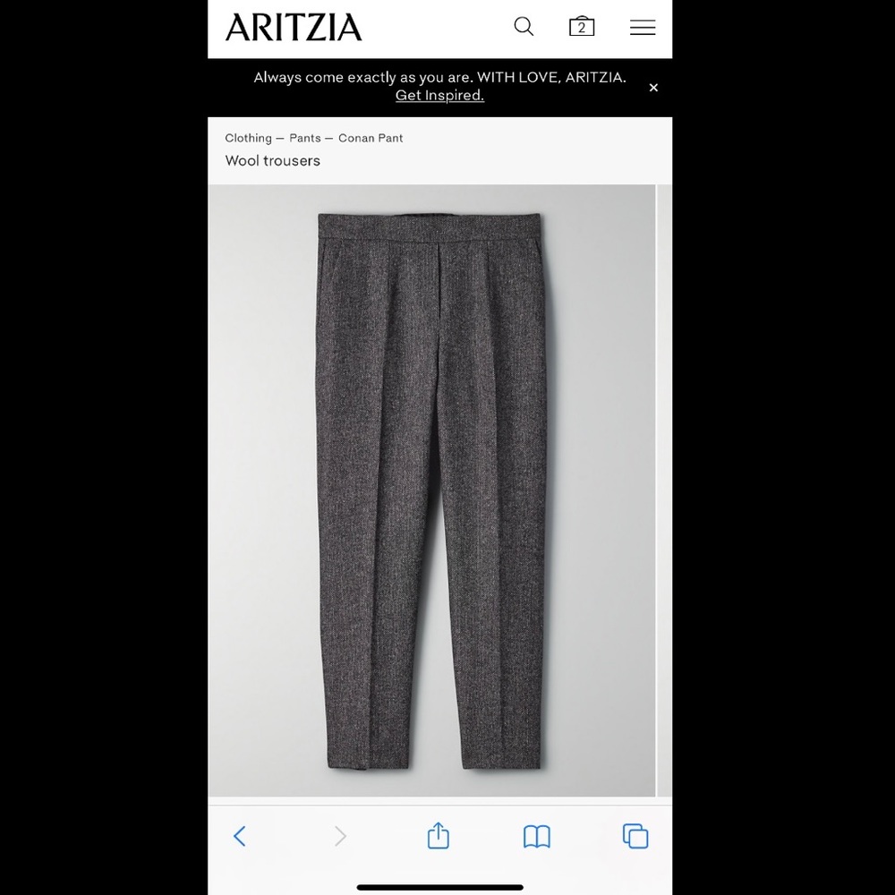 Aritzia Cohan Wool pants